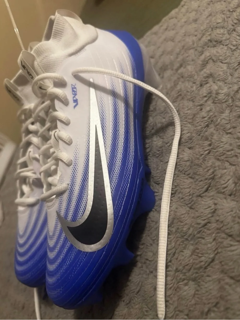 NEW Nike White and Blue Vapor Pro 1